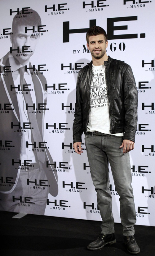 Barcelona's soccer player Gerard Pique attends fashion event