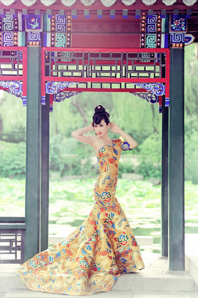 Sister Lotus in an imperial dress