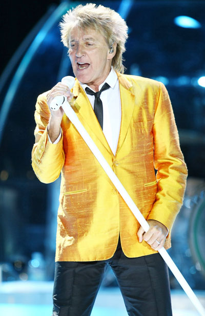 Rod Stewart so happy to be a grandfather