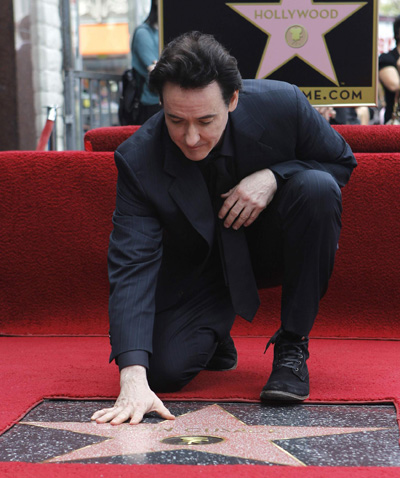 Cusack's star unveiled on Walk of Fame in Hollywood