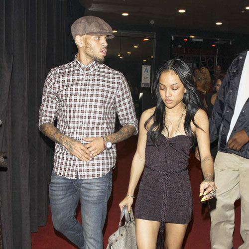 Chris Brown spotted with ex