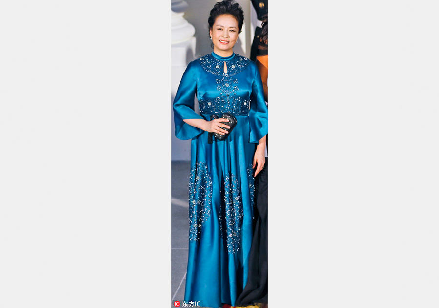 First Lady fashion: Rhapsodies in blue