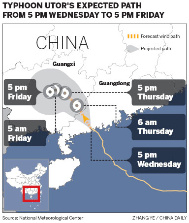 Guangdong battered as typhoon makes landfall