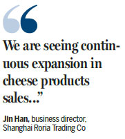 Cheese finding its special niche in China