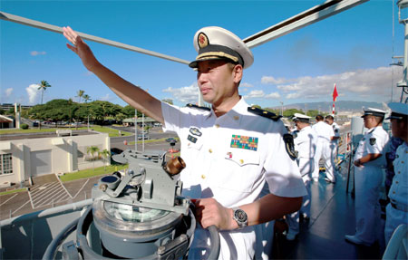 Chinese navy chief cruises into DC