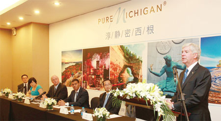Michigan governor says China supports trade ties and more