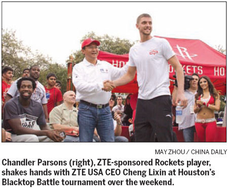 ZTE, Houston Rockets blast off promo deal
