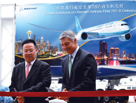 Xiamen Air gets its first Dreamliner