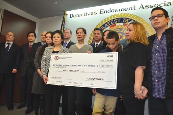 Donor gives $1m to NYPD families