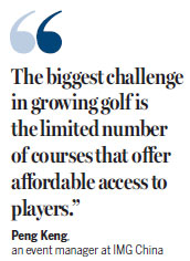 Fore! Golf is driving its way into China