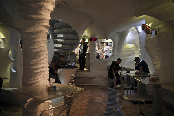 Salt restaurant in Iran