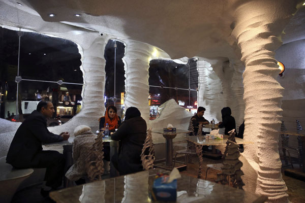 Salt restaurant in Iran