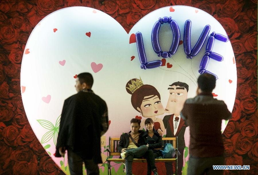 Valentine's Day celebrated in China