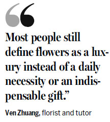 Florist cultivates young talent from Shanghai and nearby cities