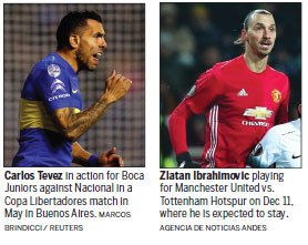 Soccer stars Tevez, Oscar headed to China, but 'Ibra' staying put