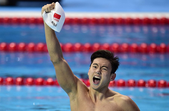 China's Ning Zetao sets new national record in 100m free