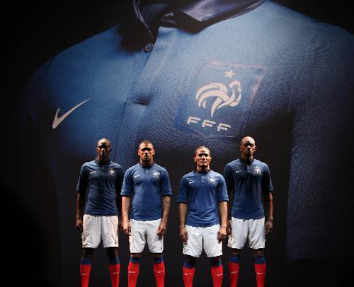 French football team's new jersey unveiled