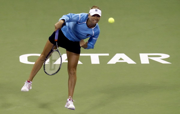 Wozniacki, Zvonareva into Qatar Open semifinals