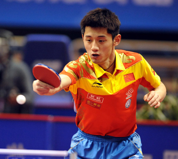 Zhang Jike, Wanghao through 2011 Rotterdam worlds trial