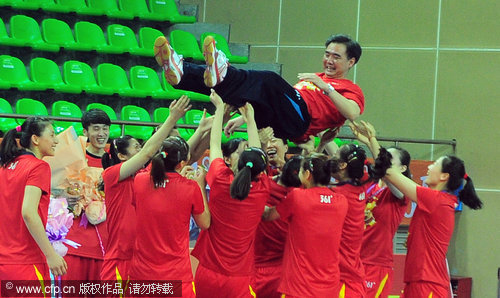 Tianjin clinches fifth league title in a row