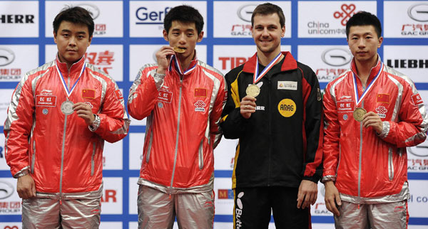 Zhang dethrones Wang to win men's singles in Rotterdam