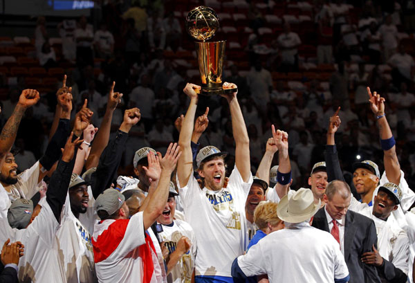 Mavericks top Heat for first NBA title, Nowitzki MVP