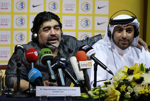 Maradona cautious on Al Wasl's prospects