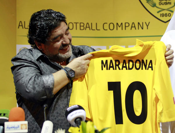 Maradona cautious on Al Wasl's prospects