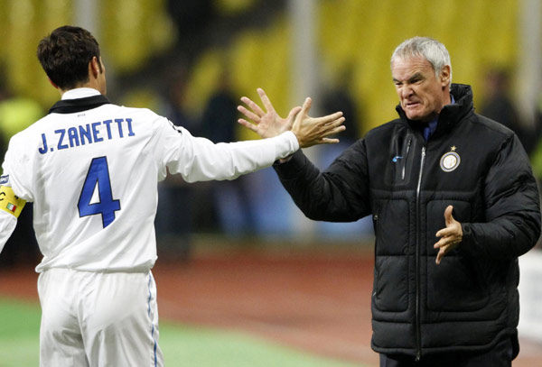 Ranieri's Inter edge out CSKA 3-2 in Moscow