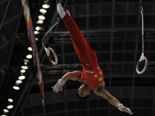 Chen wins rings title at gymnastics worlds