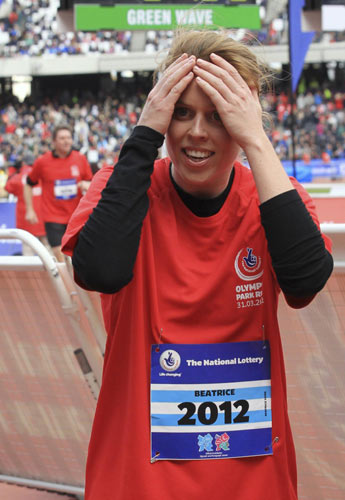 UK Princess joins 5,000 in Olympic stadium run