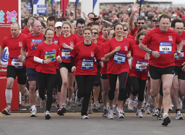 UK Princess joins 5,000 in Olympic stadium run