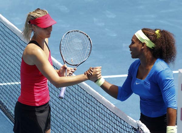 Serena sweeps past Sharapova into Madrid semis