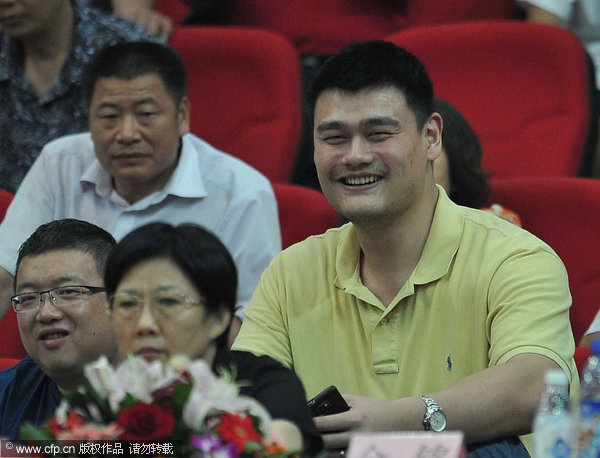 Retired Yao still at the center