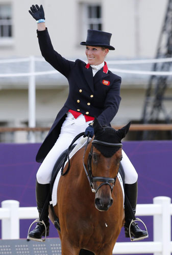 Queen's granddaughter wows home crowd in Olympic debut