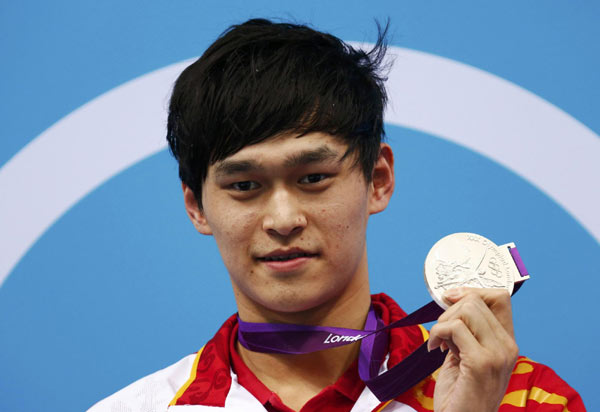 Sun Yang shares silver with Park in his weakest event