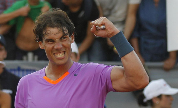 Nadal overcomes slow start to advance in Chile
