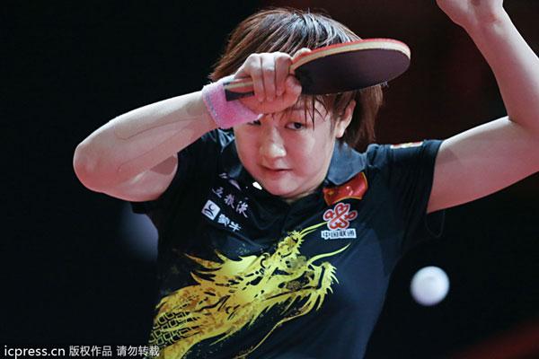 Chinese star's sister wins bronze at table tennis worlds