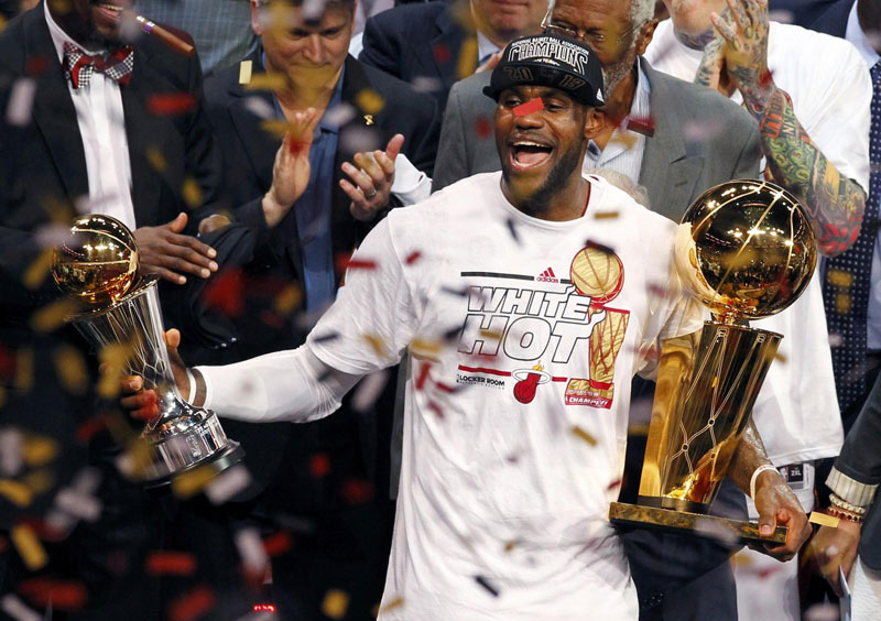 LeBron leads Heat to second straight title