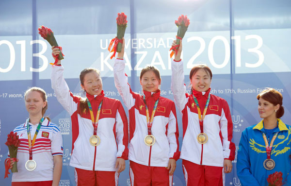 Chinese shooters win three golds at Kazan Universiade