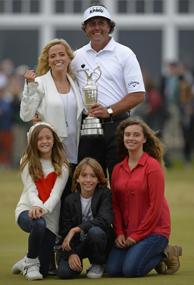 Phil Mickelson of the US wins British Open