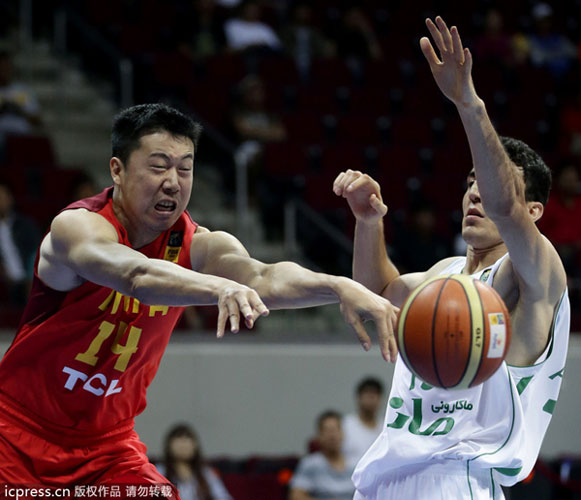 Defending China suffers second defeat at Asian basketball championship