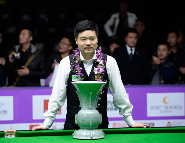 Ding secures third ranking title