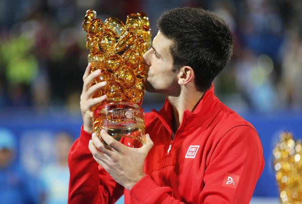 Djokovic wins Abu Dhabi World Championship 2013