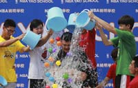 Nanjing 2014 athletes embrace the ice bucket challenge