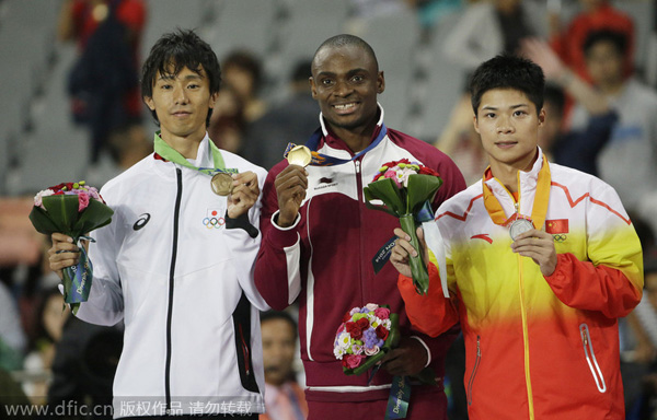 Qatari sprinter breaks men's 100m Asian record as China surpasses century mark