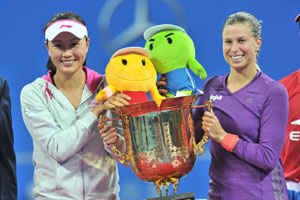 Sharapova beats Kvitova to win China Open