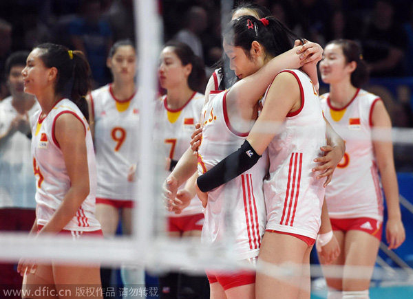 China wins second place in women's volleyball tournament