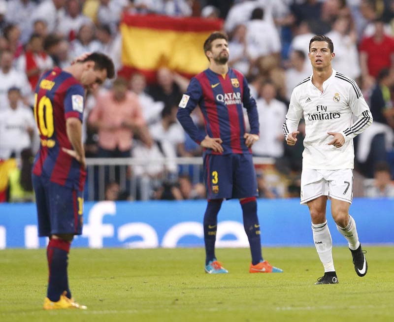 Ronaldo leads Madrid's 3-1 comeback over Barcelona