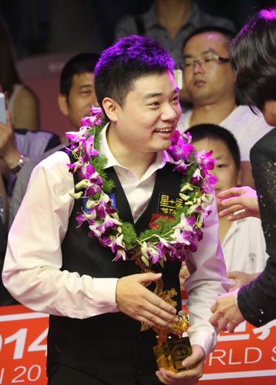 China's Ding to become world No. 1 in snooker world rankings